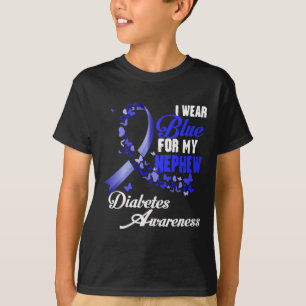 Trage Blau für meinen Neffen T1d Diabetes-Bewussts T-Shirt