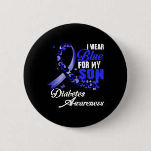 Trage Blau für meinen Sohn T1d Diabetes-Bewusstsei Button