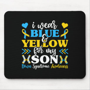 Trage Blau und Gelb für meinen Sohn Mama Papa Mousepad