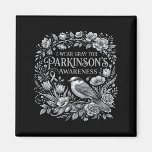 Trage Grau für Parkinson-Bewusstsein Vogel und Magnet