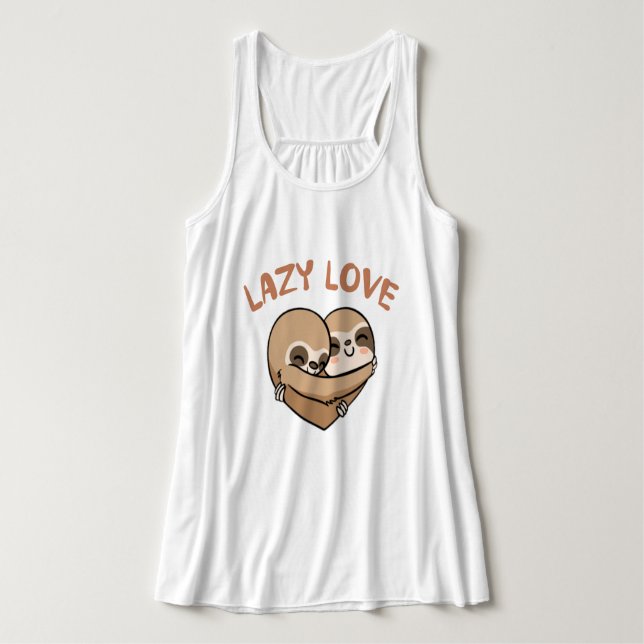 Träge Liebe Tank Top (Design Vorderseite)