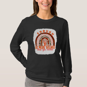 Trage Orange Friedenszeichen Genug Beende Waffenge T-Shirt