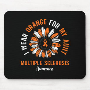 Trage Orange für das Bewusstsein für Multiple Skle Mousepad