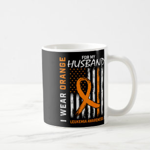 Trage Orange für den Ehemann Leukämie-Bewusstsein Kaffeetasse