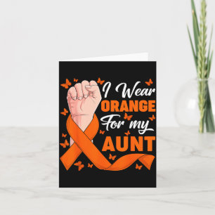Trage Orange für den Leukämie-Bewusstseinsmonat de Karte