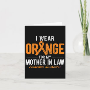 Trage Orange für meine Schwiegermutter an Krebs Le Karte