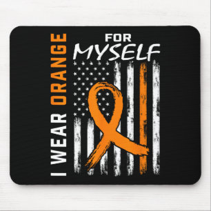 Trage Orange Für Mich Selbst Leukämie Krebs Awaren Mousepad