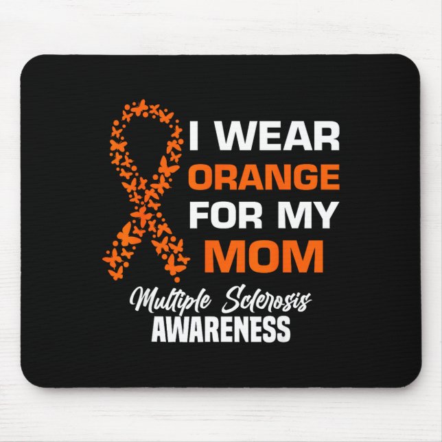 Trage Orange für Mütter mit MS Multiple Sklerose Mousepad (Vorne)