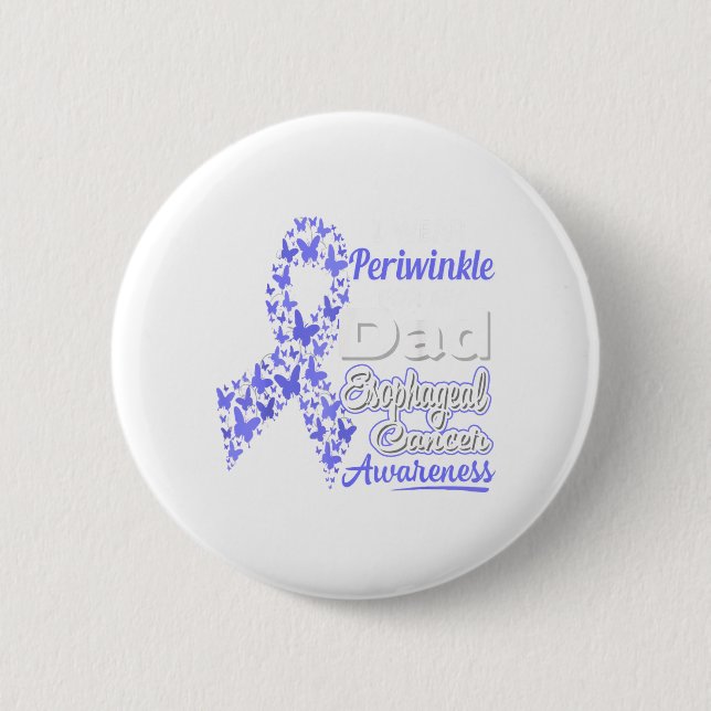Trage Periwinkle für Papa - Speiseröhrenkrebs Button (Vorderseite)