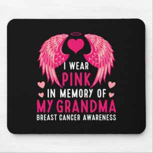 Trage Rosa In Gedenken an meine Oma Brustkrebs Mousepad