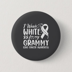 Trage Weiß Grammy Lungenkrebs-Bewusstsein Button