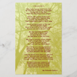 Tragedy Flyer