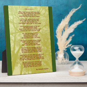 Tragedy Plaque Fotoplatte