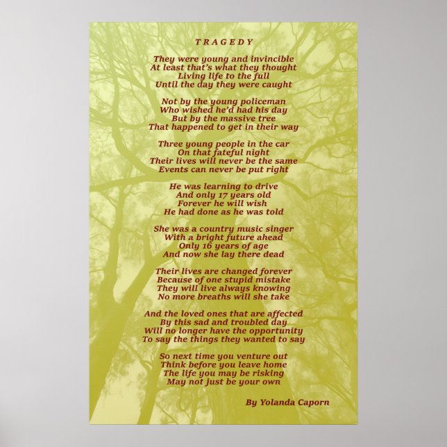Tragedy Poster (Vorne)
