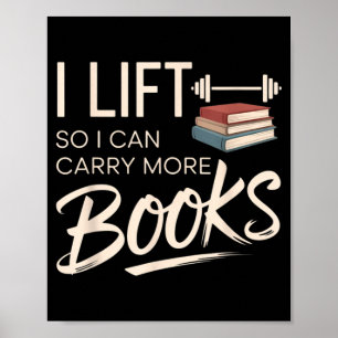 Tragehilfe damit ich mehr Bücher tragen kann Lesel Poster