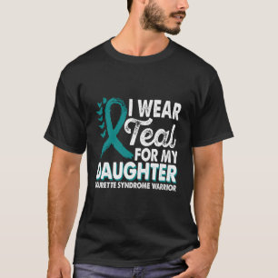 Tragen Aquamarin für Daughter-Tourette-Syndrom T-Shirt