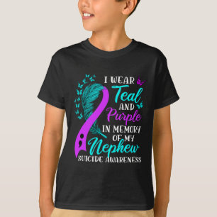 Tragen Aquamarin in Erinnerung an meinen Nephew-Se T-Shirt