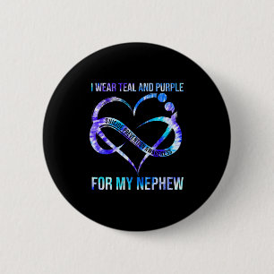 Tragen Aquamarin Lila für Nephew Suizidprävention Button