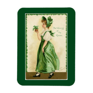 Tragen des Grüns Magnet