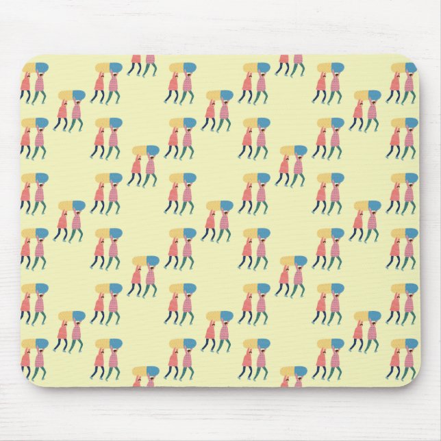 Tragen eines Pillen-Musters Mousepad (Vorne)