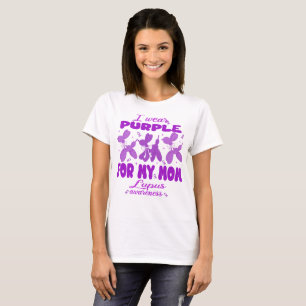 Tragen Lila für Mama Niedlicher Ballon Dog Lupus T-Shirt