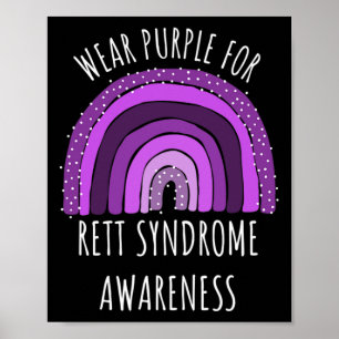 Tragen Lila für Rett-Syndrom Poster