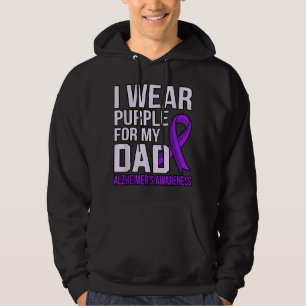 Tragen Lila für Vater Alzheimer's Awareness Ribbon Hoodie