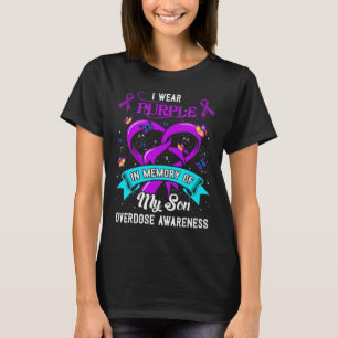 Tragen Lila im Gedächtnis meines Sohnes Überdosier T-Shirt