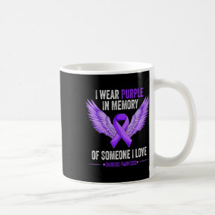 Tragen Lila im Gedächtnis von jemandem, an dem ich Kaffeetasse
