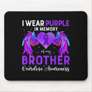 Tragen Lila in Erinnerung an meine Brother Überdos Mousepad