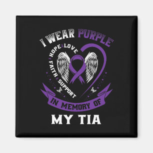 Tragen Lila in Erinnerung an meinen Tia Pankreaskr Magnet