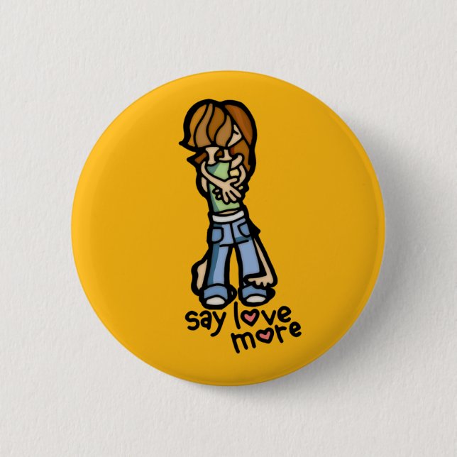 Tragen meines Herzens auf meiner Hülse Button (Vorderseite)