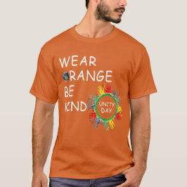 tragen orange sein freundlicher Tag T-Shirt