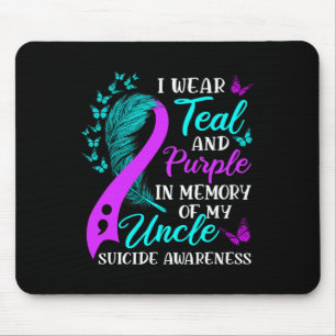 Tragen Sie Aquamarin in Erinnerung an meinen Onkel Mousepad