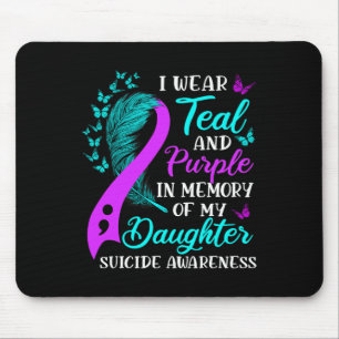 Tragen Sie Aquamarin Lila in Erinnerung an meinen Mousepad