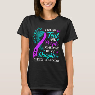 Tragen Sie Aquamarin Lila in Erinnerung an meinen T-Shirt