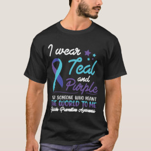 Tragen Sie Aquamarin und Lila für jemanden, der di T-Shirt