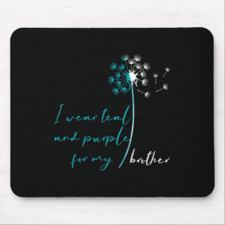 Tragen Sie Aquamarin und Lila für meinen Bruder Su Mousepad