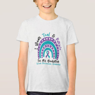 Tragen Sie Aquamarinen & Lila für den Godvater Tri-Blend Shirt