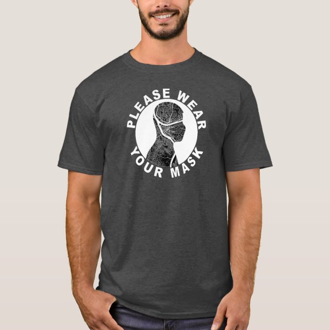 Tragen Sie bitte Ihren Maske Männer T - Shirt (Pit (Vorderseite)