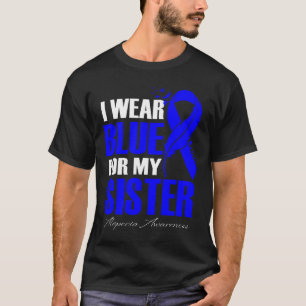 Tragen Sie Blau für meine Schwester Alopecia Feath T-Shirt