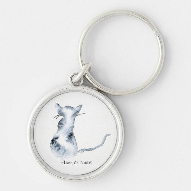 Tragen Sie chaquarelle Schlüssel Schlüsselanhänger (Vorne)