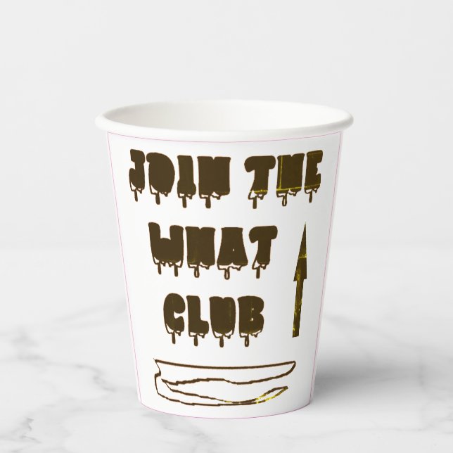 TRAGEN SIE DEM CLUB-LOGO-TYP-DESIGN BEI PAPPBECHER (Vorderseite)