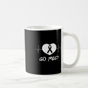 Tragen Sie den roten Tag Herz-Schleife-Shirt-Gesch Kaffeetasse