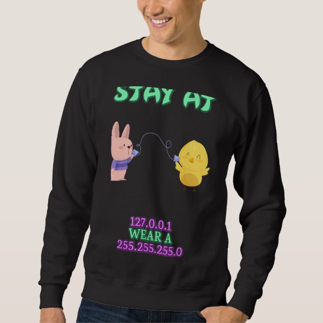 Tragen Sie ein 255 255 255 0 It Code Sarcastic Jok Sweatshirt (Vorderseite)