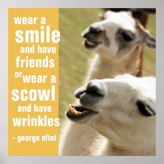 Tragen Sie ein Lächeln und haben Sie Freunde Georg Poster (Vorne)
