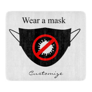 Tragen Sie eine Maske Thunder_Cove Schneidebrett