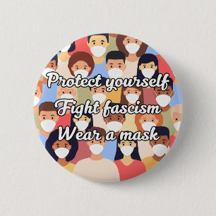 Tragen Sie einen Maskenkreis. Button