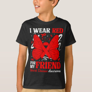 Tragen Sie für roten Freund Herzkrankheit-Bewussts T-Shirt