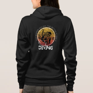 Tragen Sie Ihr extremes Hobby, Scuba Diving Hoodie